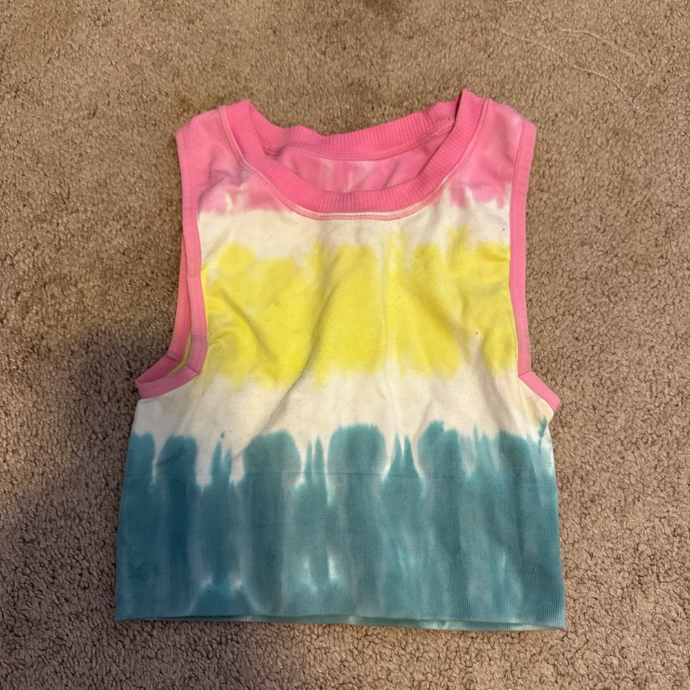 Target Kids Tie-Dye Tank Top - Pink, Yellow & Teal